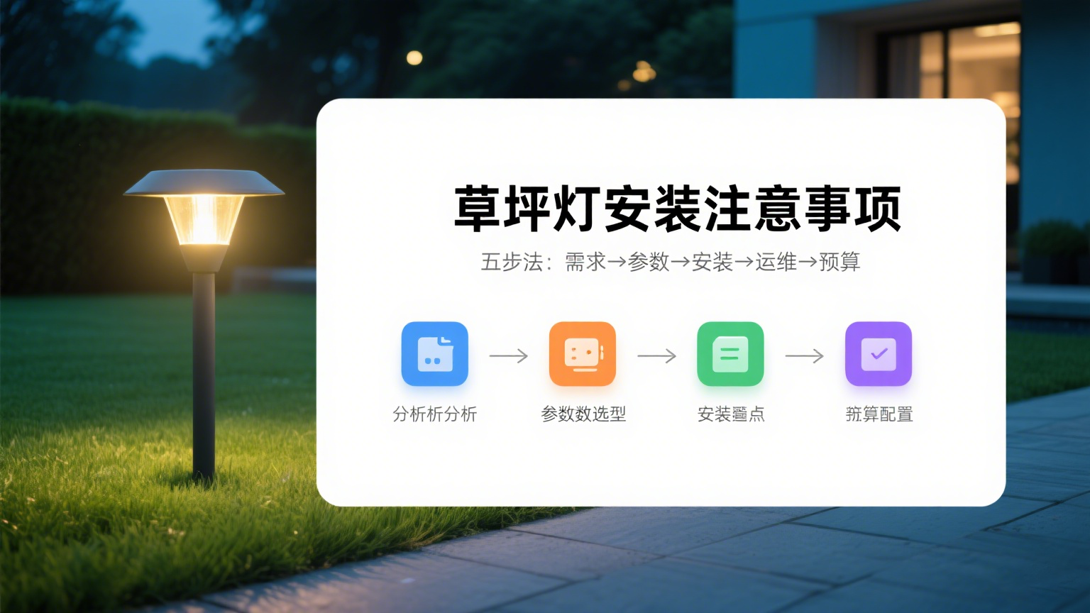 草坪燈安裝注意事項(xiàng)